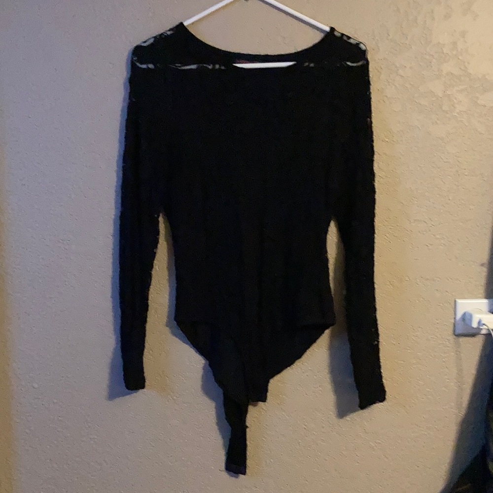 Lace bodysuit size xl black